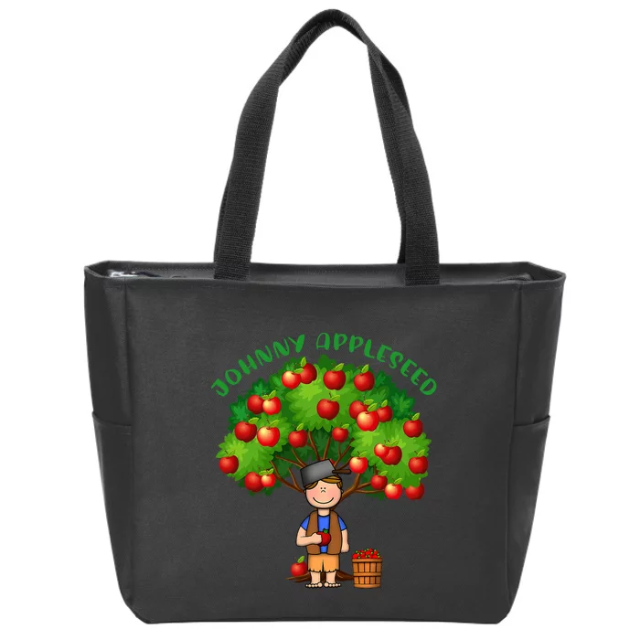 Johnny Appleseed Costume Zip Tote Bag