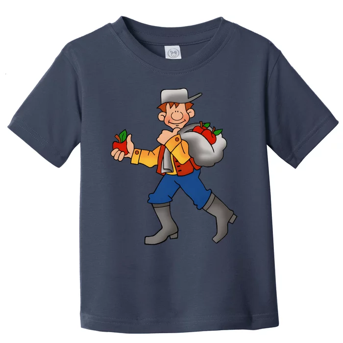 Johnny Appleseed Costume Funny Meme Toddler T-Shirt