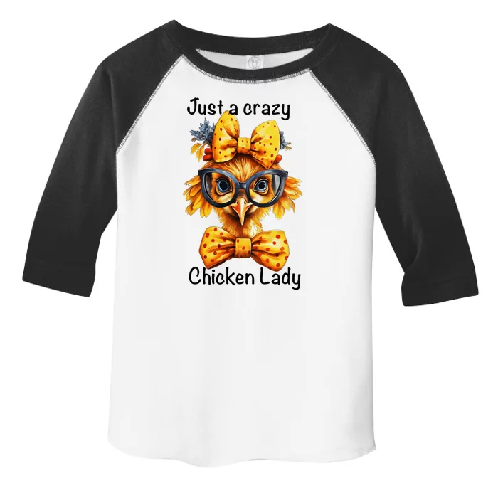 Just A Crazy Chicken Lady Farm Chicken Lover Famer Chicken Toddler Fine Jersey T-Shirt