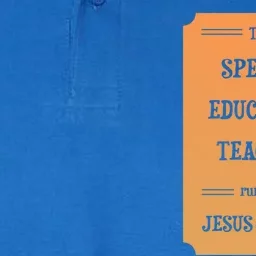 Jesus And Coffee Special Education Teacher Gift Softstyle Adult Sport Polo