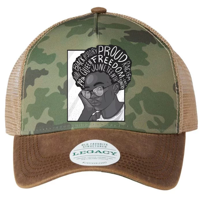 Juneteenth Afro Celebration Representation Gift Legacy Tie Dye Trucker Hat