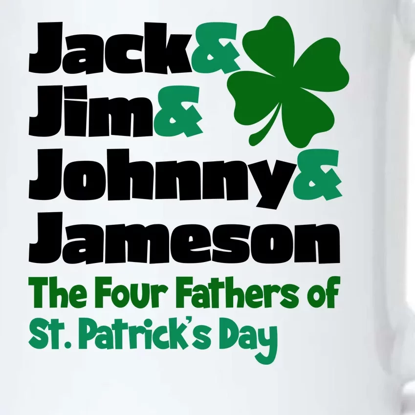 Jack Jim Johnny Jameson The Four Fathers Of St Patrick's Day Black Color Changing Mug