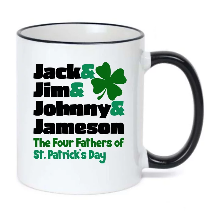 Jack Jim Johnny Jameson The Four Fathers Of St Patrick's Day Black Color Changing Mug