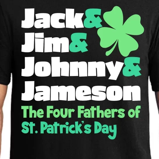 Jack Jim Johnny Jameson The Four Fathers Of St Patrick's Day Pajama Set