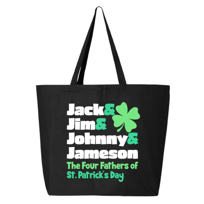 Jack Jim Johnny Jameson The Four Fathers Of St Patrick's Day 25L Jumbo Tote