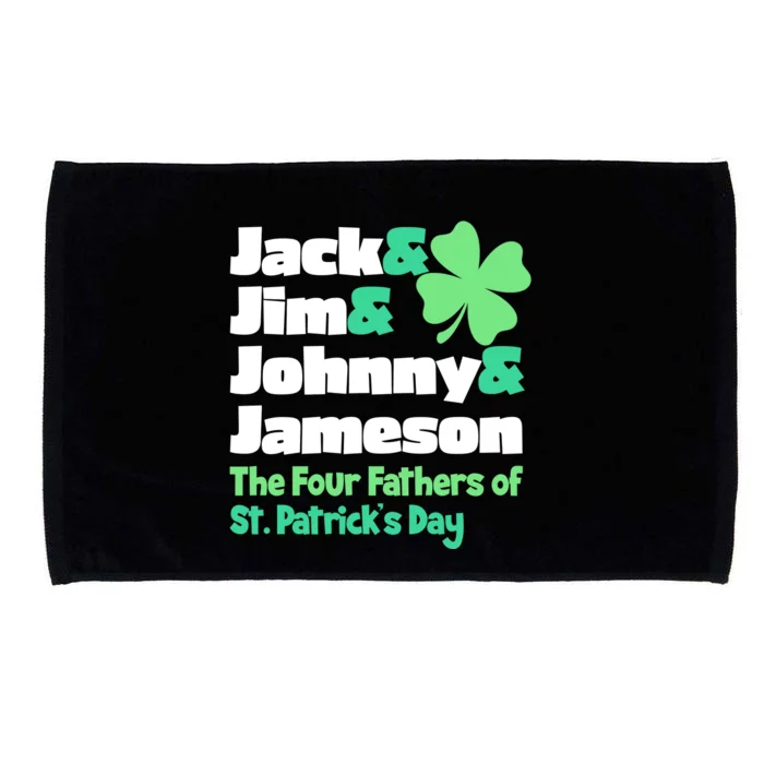 Jack Jim Johnny Jameson The Four Fathers Of St Patrick's Day Microfiber Hand Towel