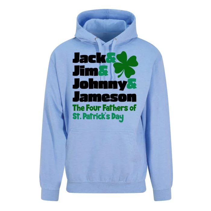 Jack Jim Johnny Jameson The Four Fathers Of St Patrick's Day Unisex Surf Hoodie