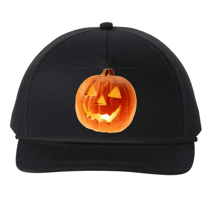 Jack o Lantern Snapback Five-Panel Rope Hat