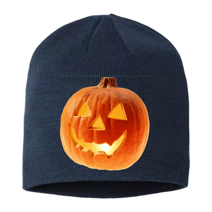 Jack o Lantern 8 1/2in Sustainable Knit Beanie