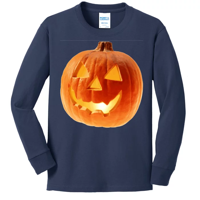 Jack o Lantern Kids Long Sleeve Shirt