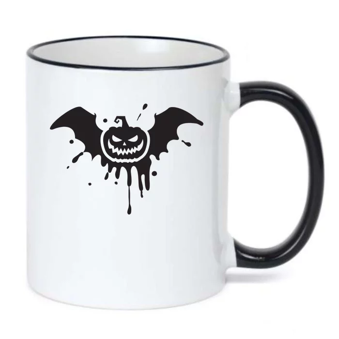 Jack O Lantern Bat Black Color Changing Mug