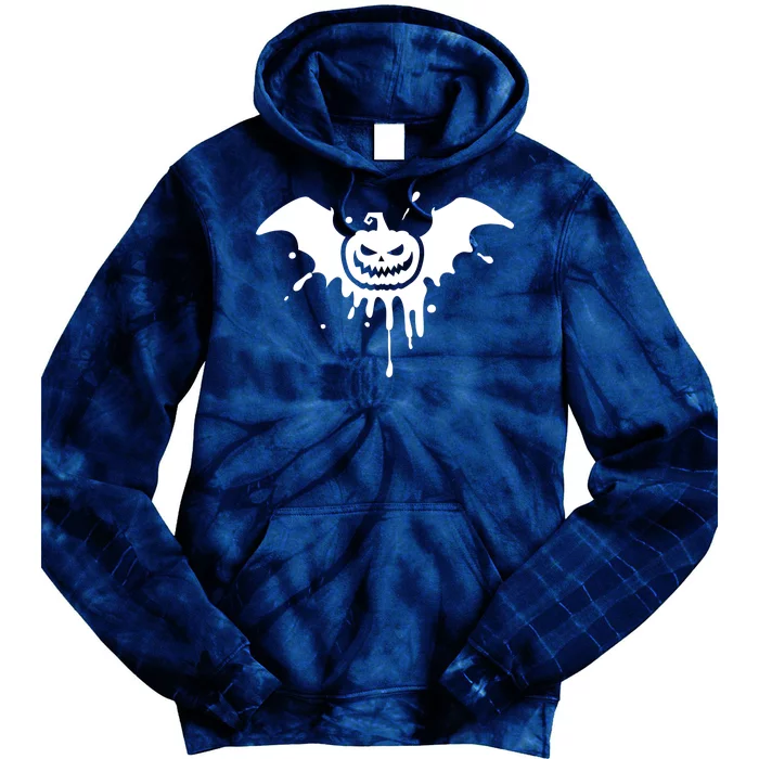 Jack O Lantern Bat Tie Dye Hoodie