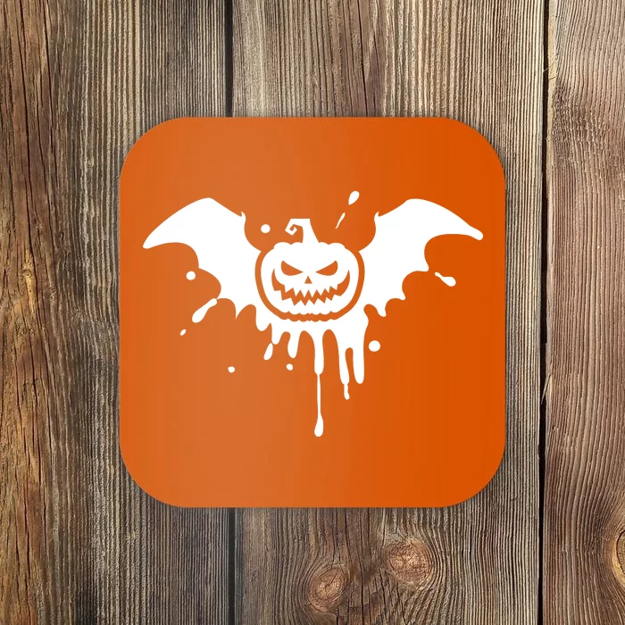 Jack O Lantern Bat Coaster