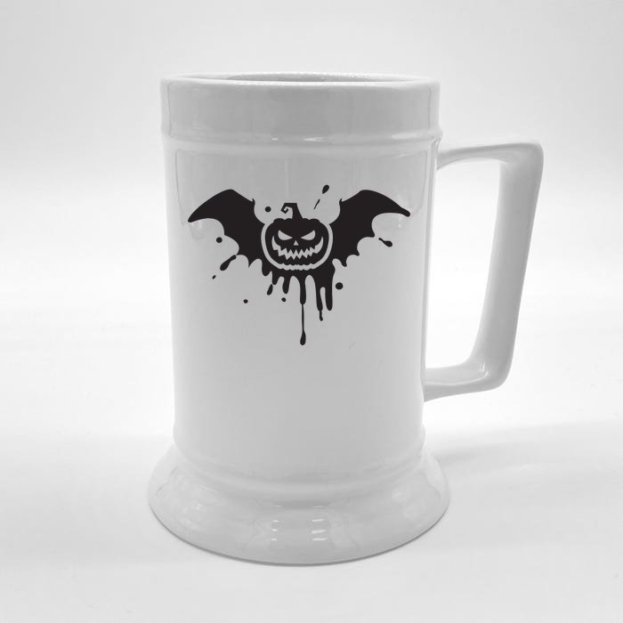 Jack O Lantern Bat Front & Back Beer Stein