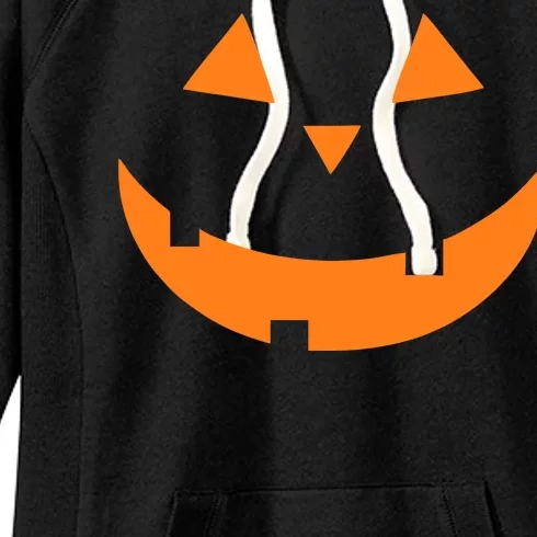 Jack o Lantern Pumpkin Face Women's Fleece Hoodie