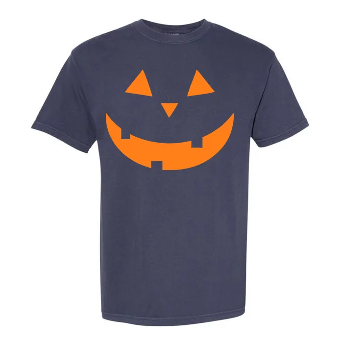 Jack o Lantern Pumpkin Face Garment-Dyed Heavyweight T-Shirt