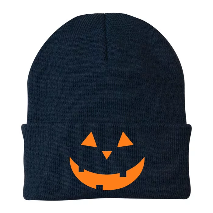 Jack o Lantern Pumpkin Face Knit Cap Winter Beanie