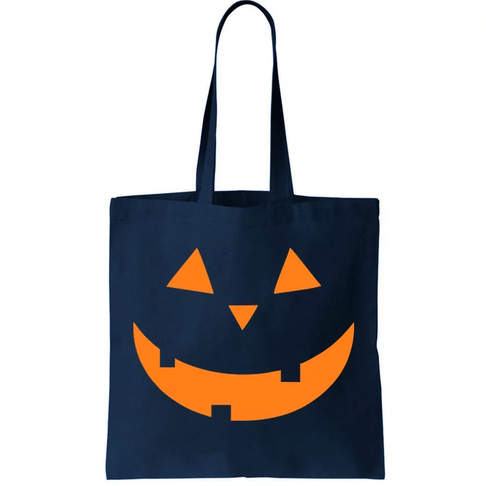 Jack o Lantern Pumpkin Face Tote Bag