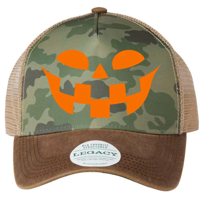 Jack O Lantern Scary Spookey Face Legacy Tie Dye Trucker Hat