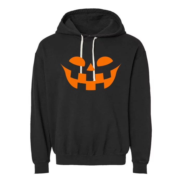 Jack O Lantern Scary Spookey Face Garment-Dyed Fleece Hoodie