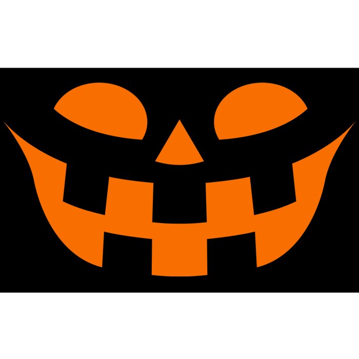 Jack O Lantern Scary Spookey Face Bumper Sticker