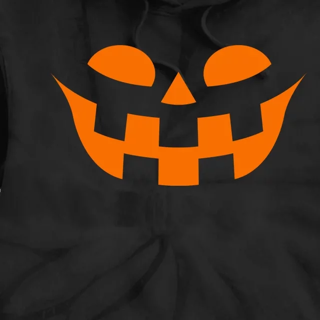 Jack O Lantern Scary Spookey Face Tie Dye Hoodie