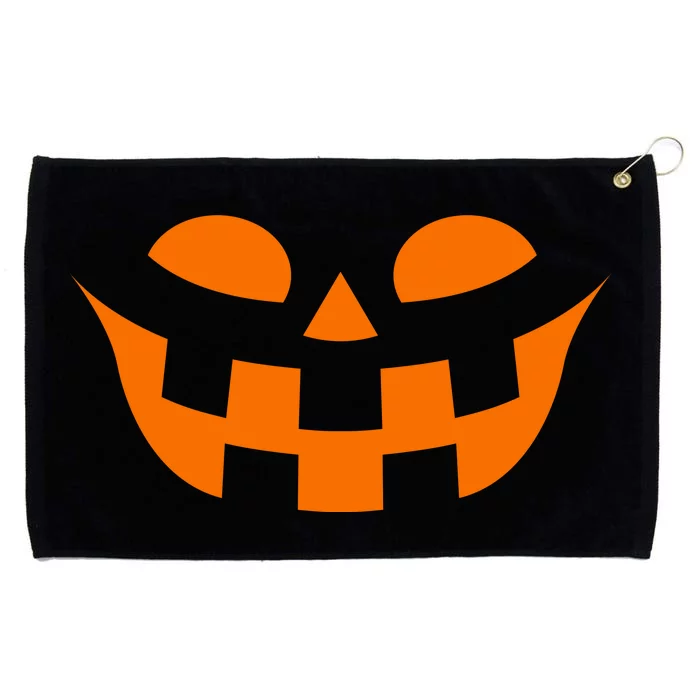 Jack O Lantern Scary Spookey Face Grommeted Golf Towel