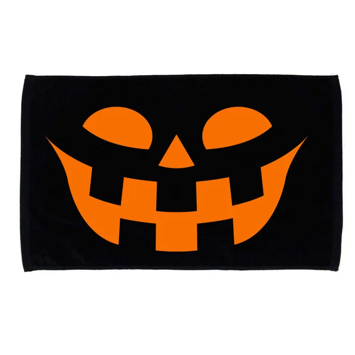 Jack O Lantern Scary Spookey Face Microfiber Hand Towel