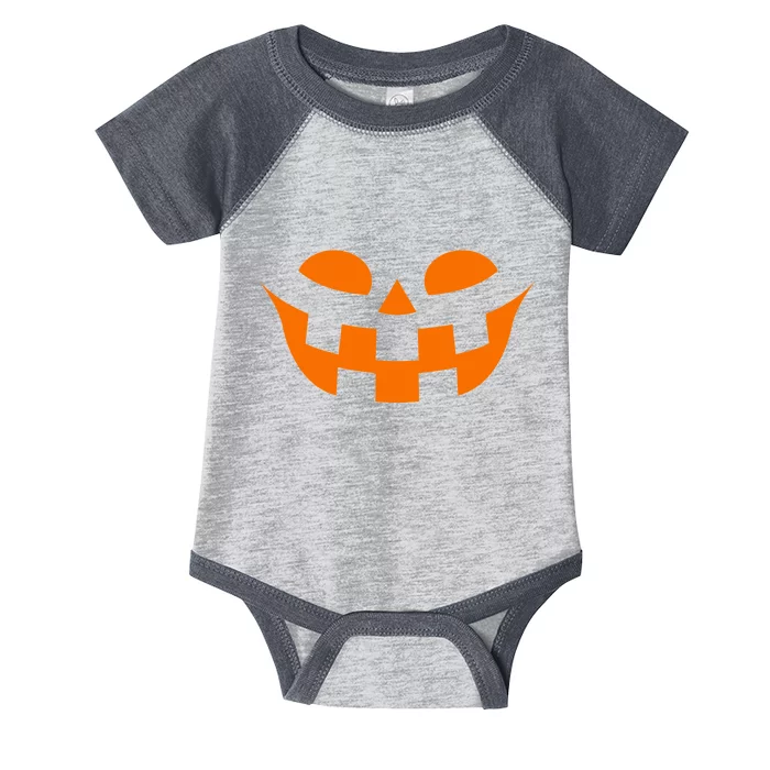 Jack O Lantern Scary Spookey Face Infant Baby Jersey Bodysuit