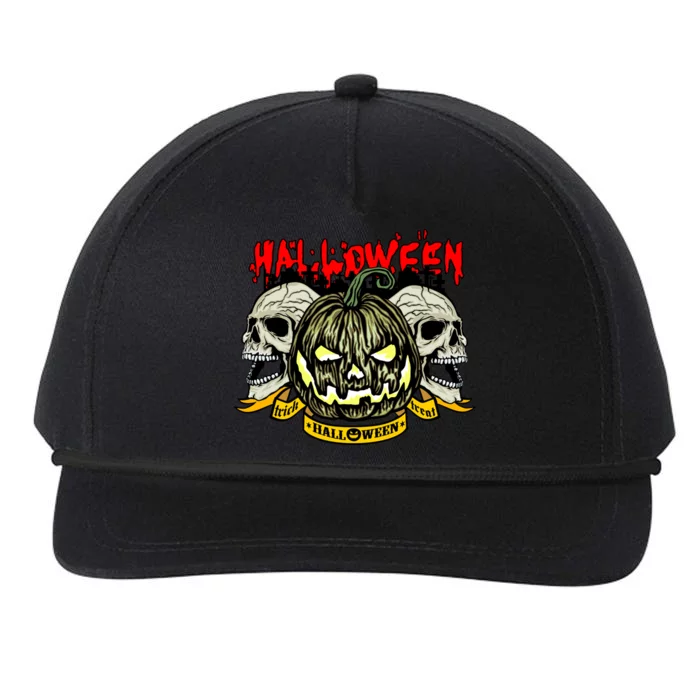 Jack o Lantern Skulls Halloween Snapback Five-Panel Rope Hat