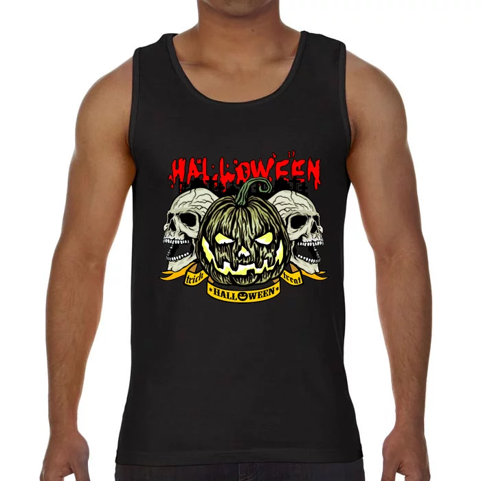 Jack o Lantern Skulls Halloween Comfort Colors® Tank Top