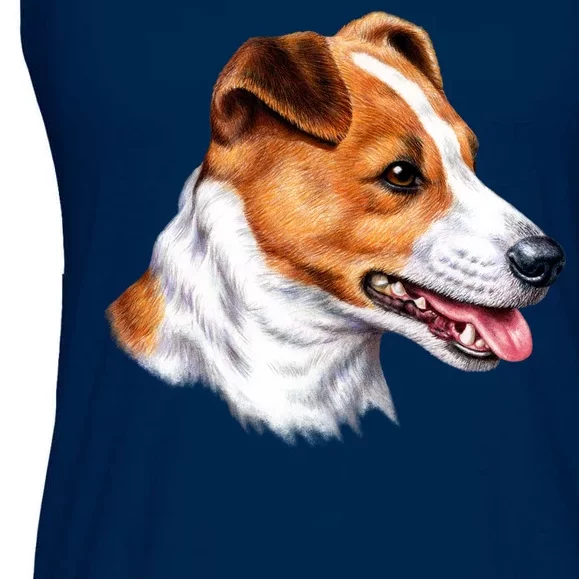 Jack Russell Dog Ladies Essential Flowy Tank