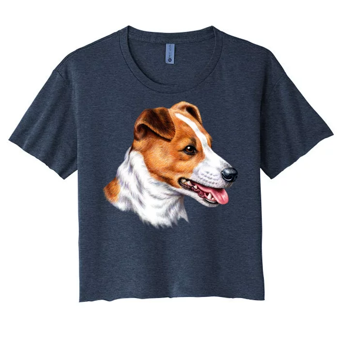 Jack Russell Dog Women's Crop Top Tee