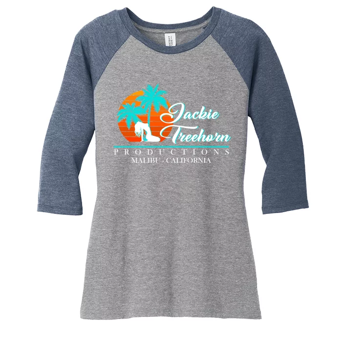 Jackie Treehorn Productions Women's Tri-Blend 3/4-Sleeve Raglan Shirt