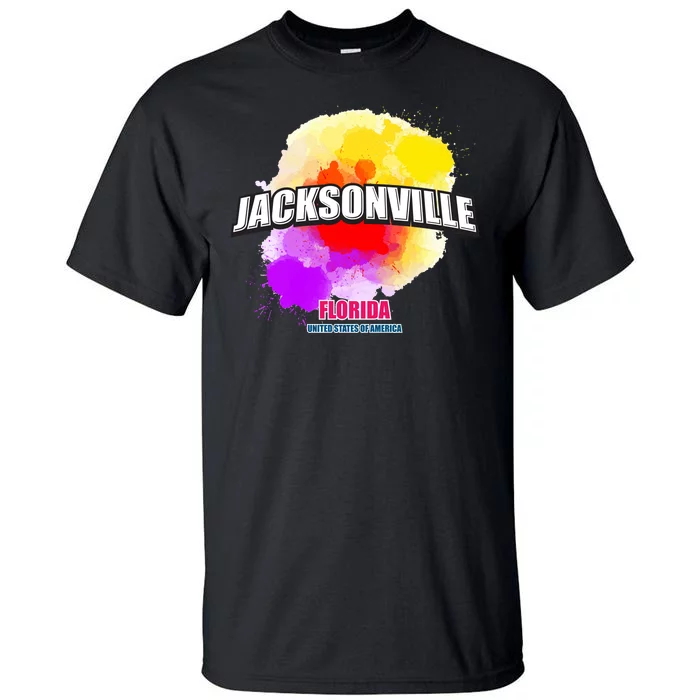 Jacksonville Colorful Retro Logo Tall T-Shirt