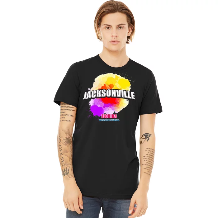 Jacksonville Colorful Retro Logo Premium T-Shirt