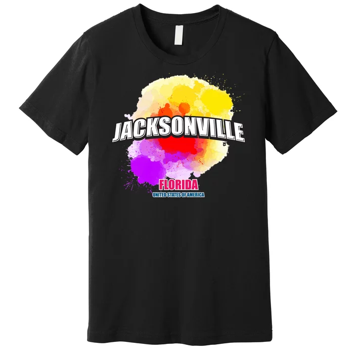 Jacksonville Colorful Retro Logo Premium T-Shirt