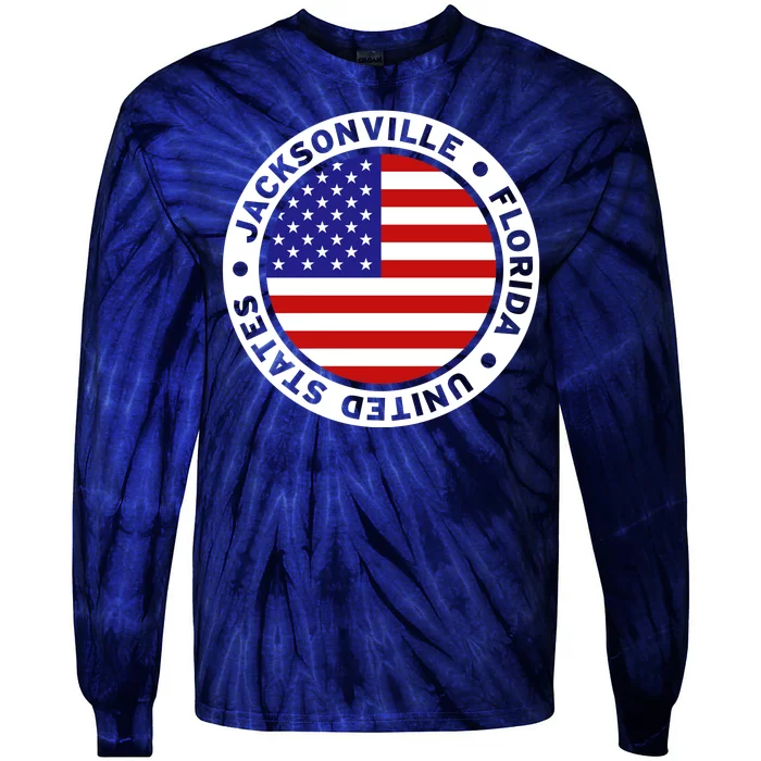 Jacksonville Florida USA Tie-Dye Long Sleeve Shirt