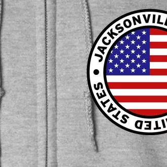 Jacksonville Florida USA Full Zip Hoodie