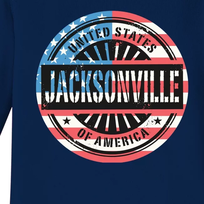 Jacksonville USA Baby Long Sleeve Bodysuit