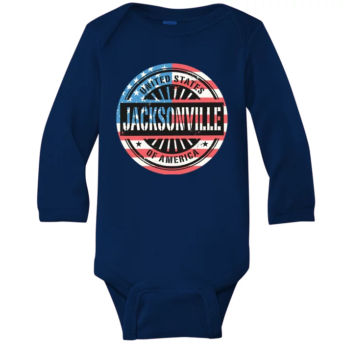 Jacksonville USA Baby Long Sleeve Bodysuit