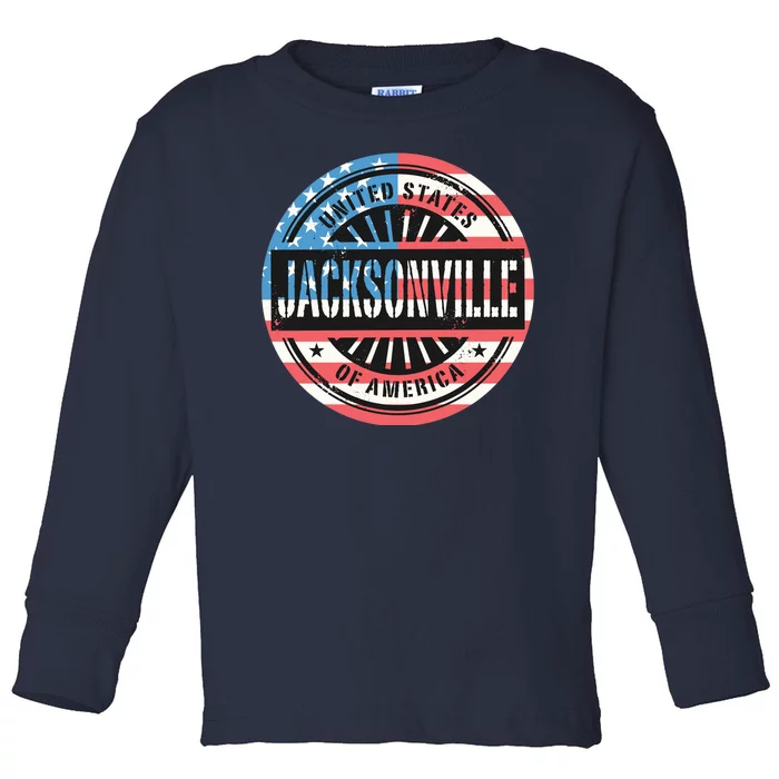 Jacksonville USA Toddler Long Sleeve Shirt