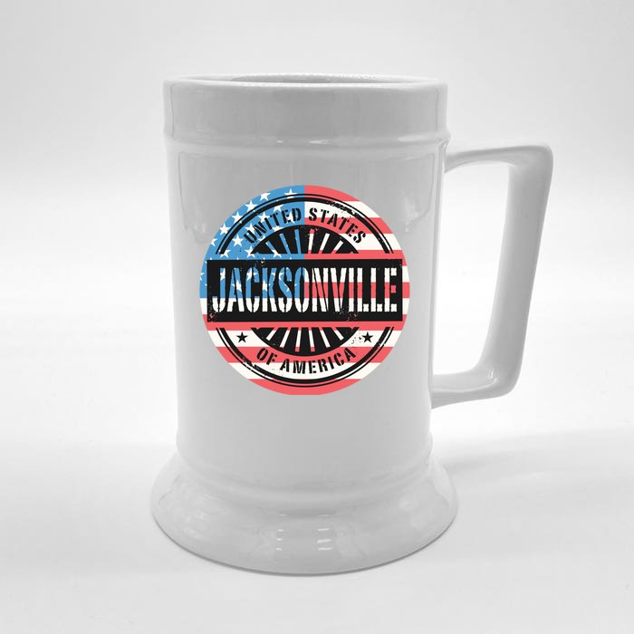 Jacksonville USA Front & Back Beer Stein