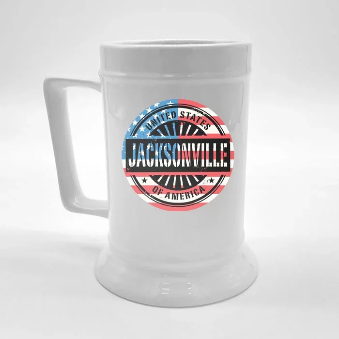 Jacksonville USA Front & Back Beer Stein