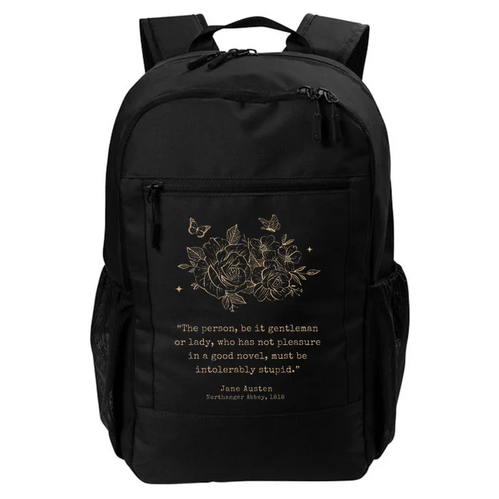 Jane Austen Dark Academia Bookish Bookworm Literary Daily Commute Backpack