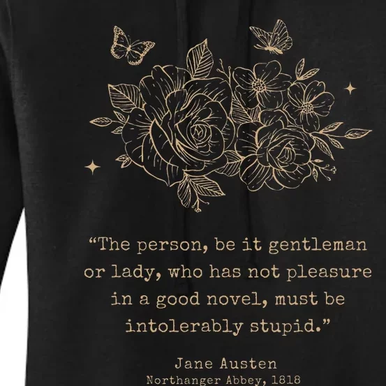 Jane Austen Dark Academia Bookish Bookworm Literary Women's Pullover Hoodie