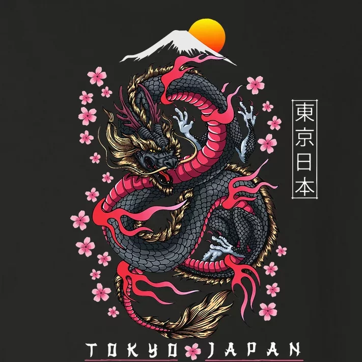 Japanese Aesthetic Dragon Tokyo Japan Manga Toddler Long Sleeve Shirt