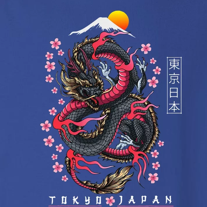 Japanese Aesthetic Dragon Tokyo Japan Manga Anime Asian 80’s Toddler Long Sleeve Shirt