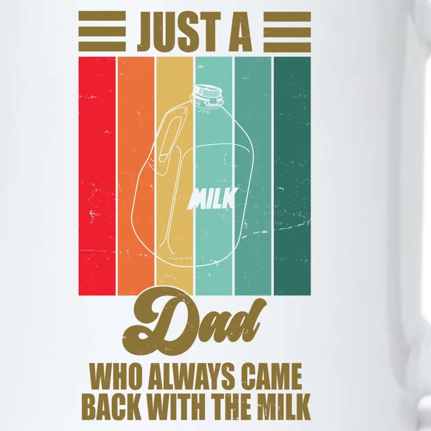 Just A Dad Who Always Came Back With The Milk Funny Retro Black Color Changing Mug