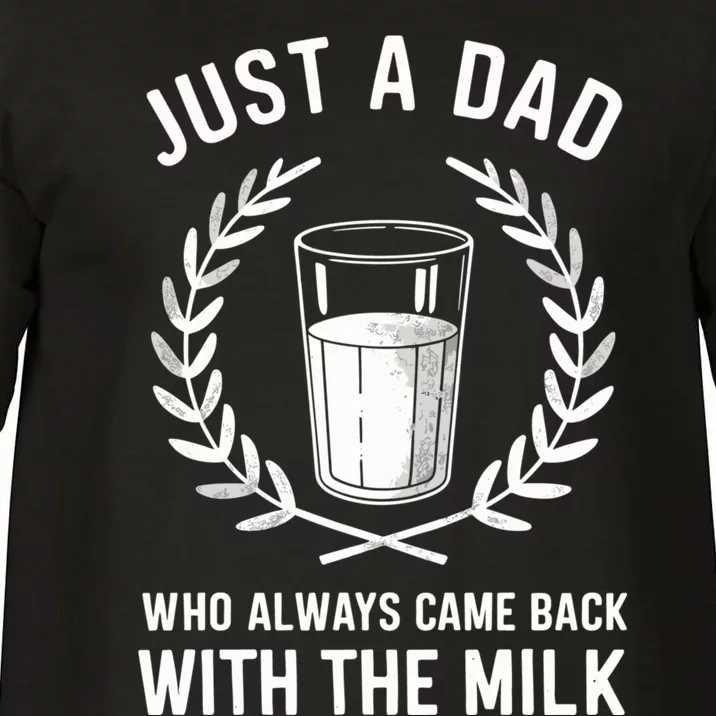 Just A Dad Who Always Came Back With The Milk Fathers Day Comfort Colors T-Shirt